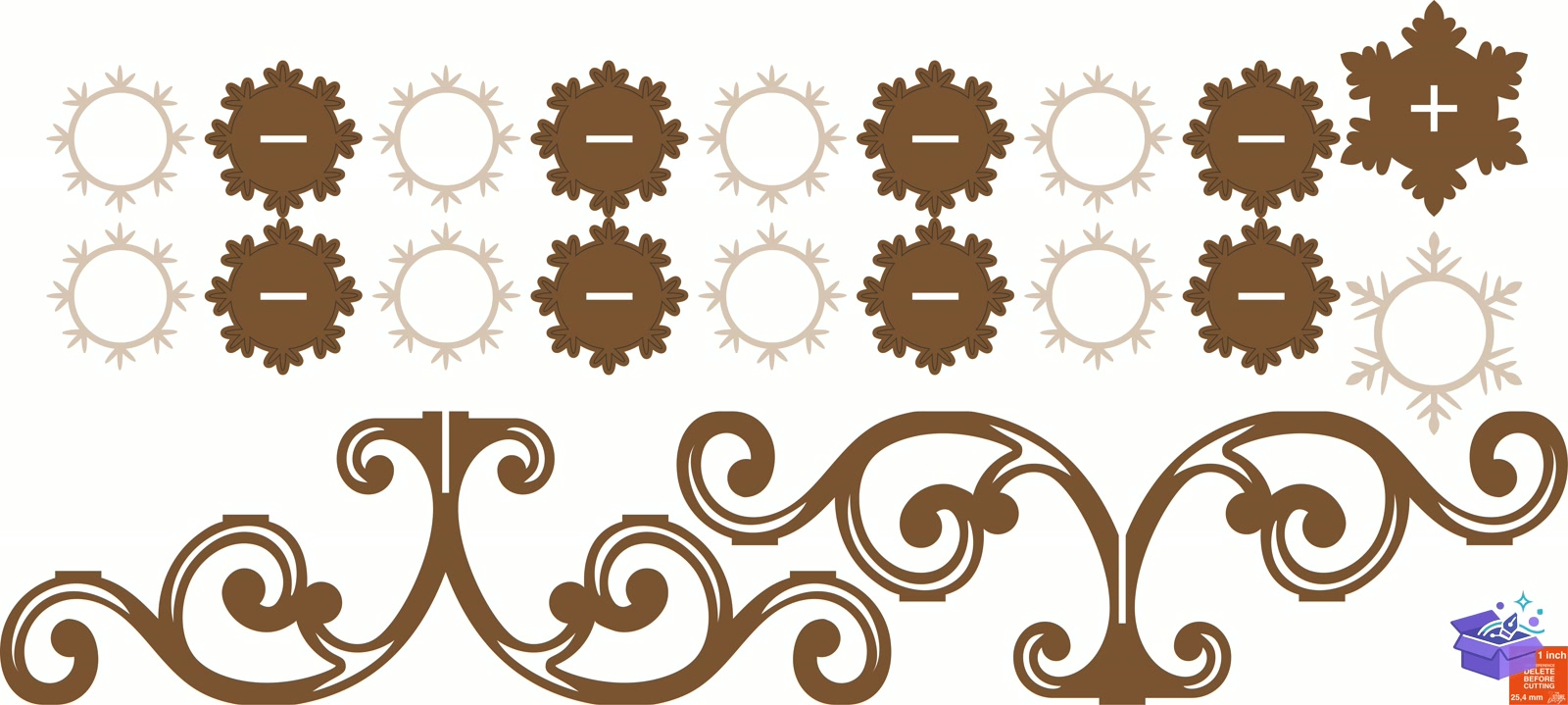 3D Yılbaşı Mumluk Lazer Kesim - Tasarım Çizim Dosyası (SVG, DXF, EPS, PNG) önizleme 2