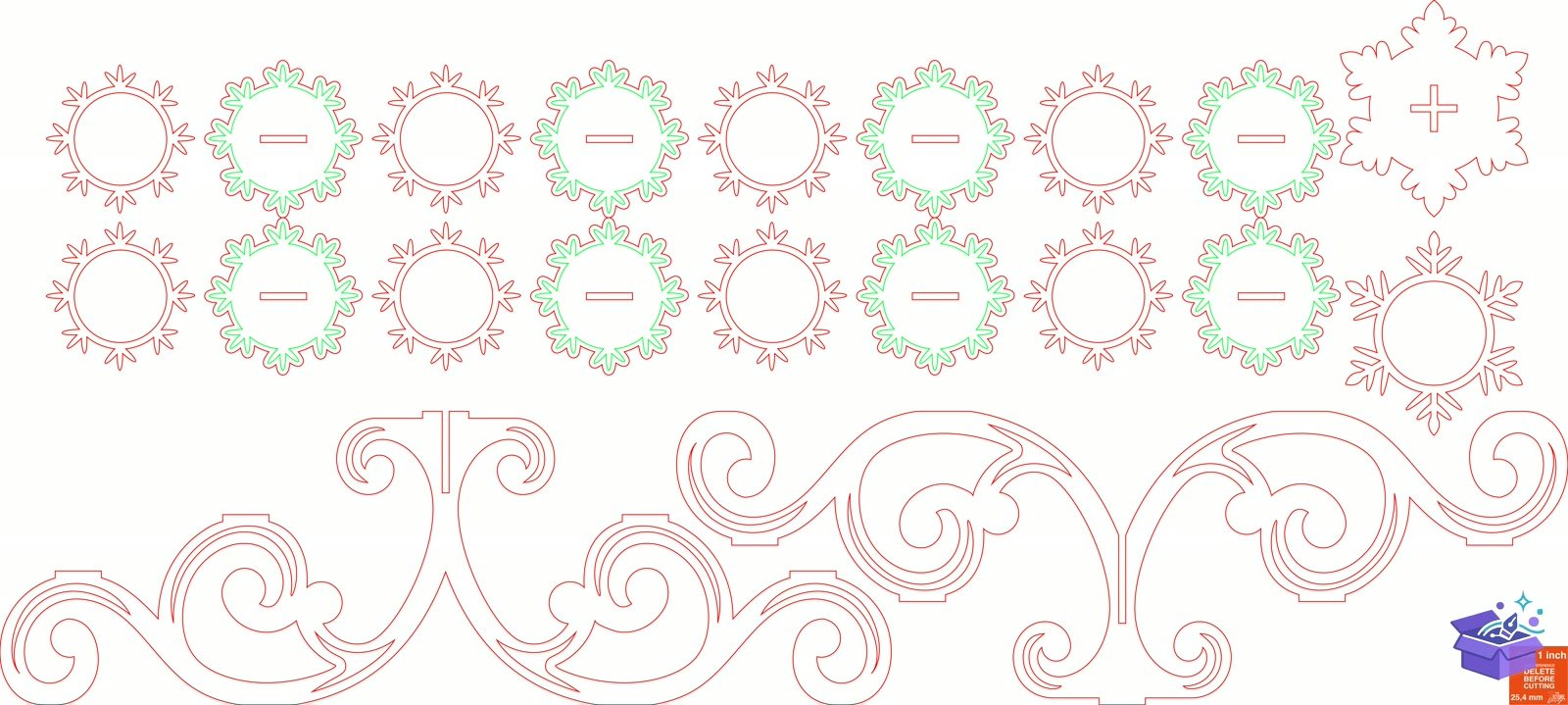 3D Yılbaşı Mumluk Lazer Kesim - Tasarım Çizim Dosyası (SVG, DXF, EPS, PNG) önizleme 3