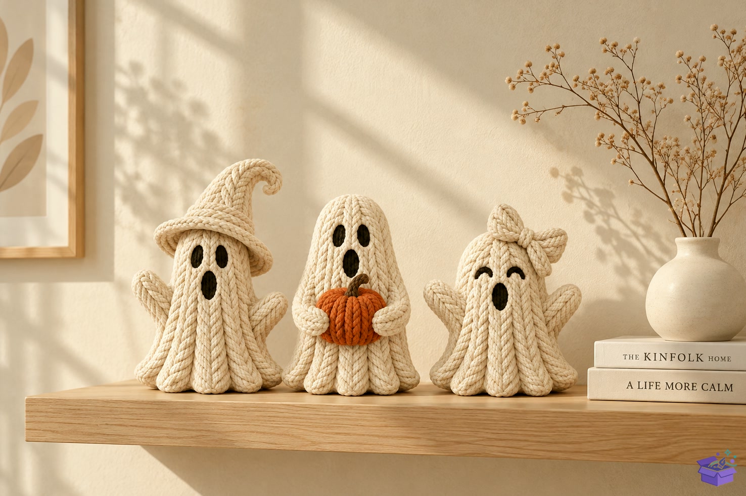 Knitted Ghost Cadılar Bayramı 3D Printed - 3D Baskı ve Model Dosyası (STL, OBJ, 3MF) önizleme 3