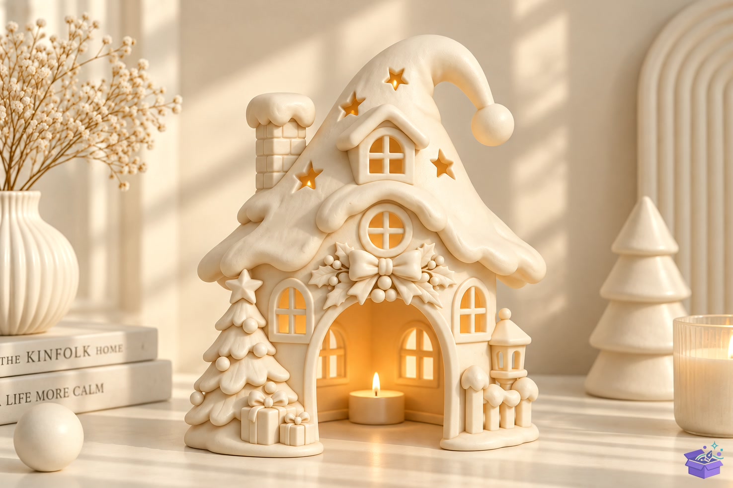Yılbaşı Village Mumluk STL - 3D Baskı ve Model Dosyası (STL, OBJ, 3MF) önizleme 3