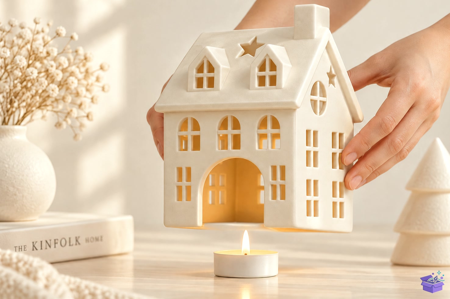 Yılbaşı Village Mumluk STL - 3D Baskı ve Model Dosyası (STL, OBJ, 3MF) önizleme 6