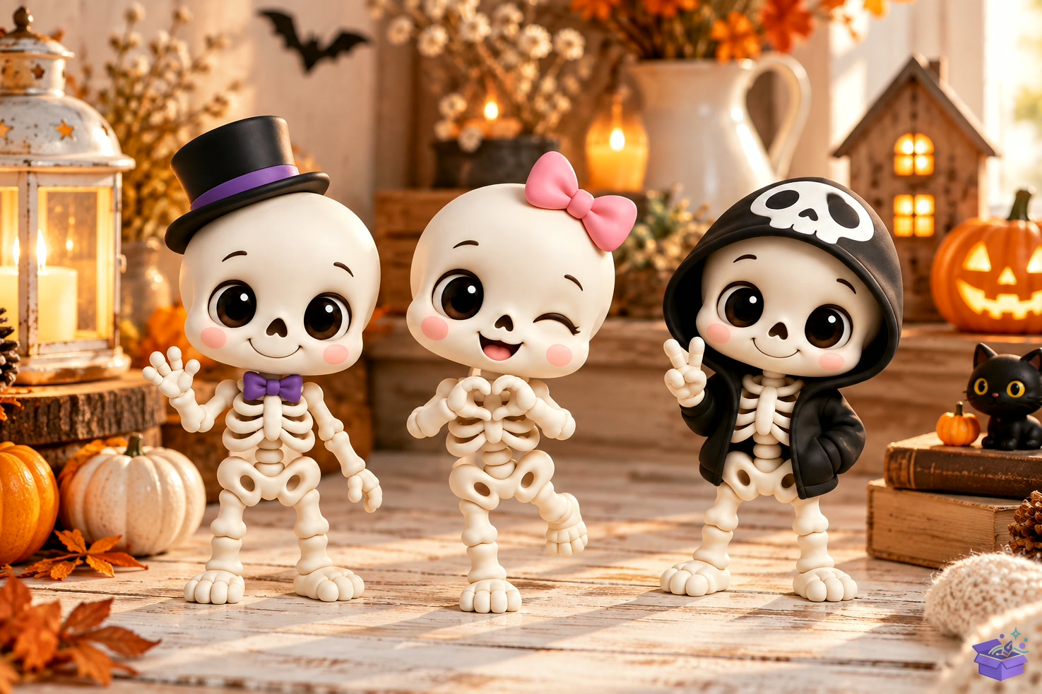 Skeleton Figurine 3D Baskı STL - 3D Baskı ve Model Dosyası (STL, OBJ, 3MF) önizleme 2