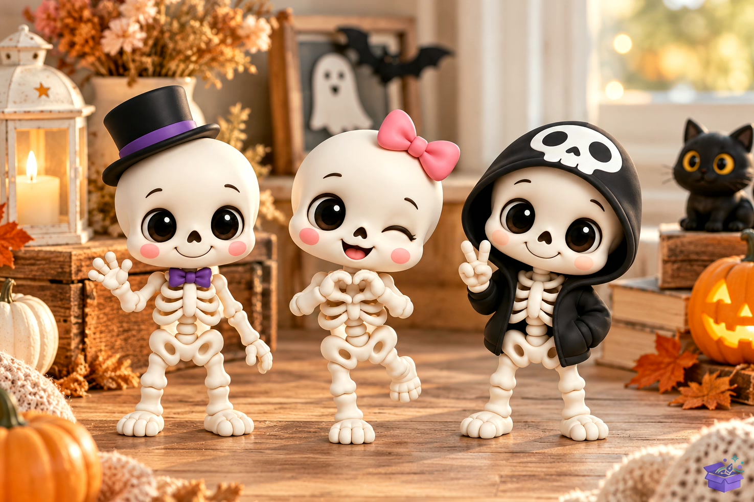 Skeleton Figurine 3D Baskı STL - 3D Baskı ve Model Dosyası (STL, OBJ, 3MF) önizleme 3