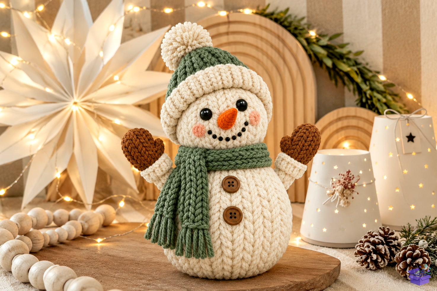 3D Baskı STL Cozy Knitted Snowman - 3D Baskı ve Model Dosyası (STL, OBJ, 3MF) önizleme 3