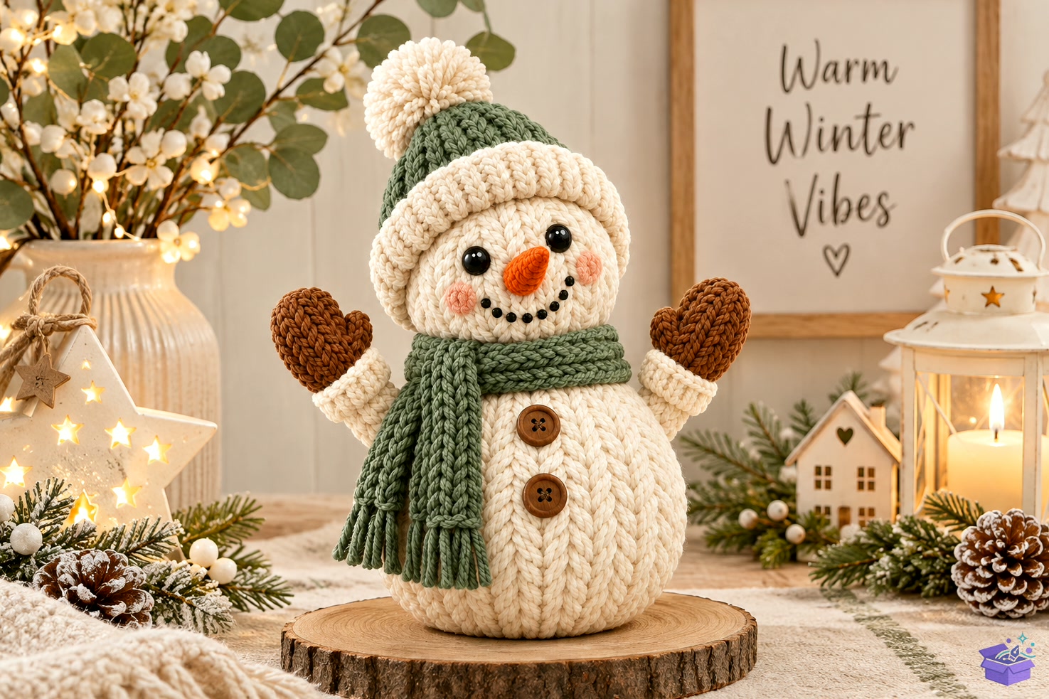 3D Baskı STL Cozy Knitted Snowman - 3D Baskı ve Model Dosyası (STL, OBJ, 3MF) önizleme 4