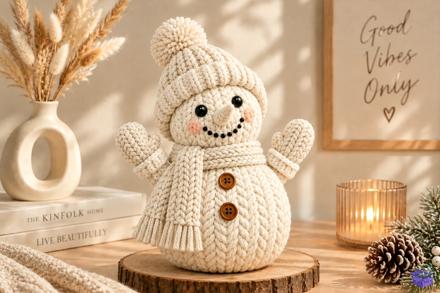 3D Baskı STL Cozy Knitted Snowman - 3D Baskı ve Model Dosyası (STL, OBJ, 3MF) önizleme 6