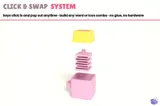 Kawaii Klik Anahtarlık (3 Tasarım) - 3D Baskı ve Model Dosyası (3MF) - detaylı önizleme 5