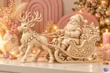 Noel Baba, Ren Geyiği ve Kızak - 3D Baskı ve Model Dosyası (STL) - detaylı önizleme 3