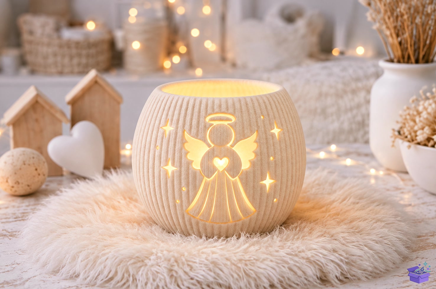 3D Baskı File Tealight Tutucu Angel - 3D Baskı ve Model Dosyası (STL, OBJ, 3MF) önizleme 4