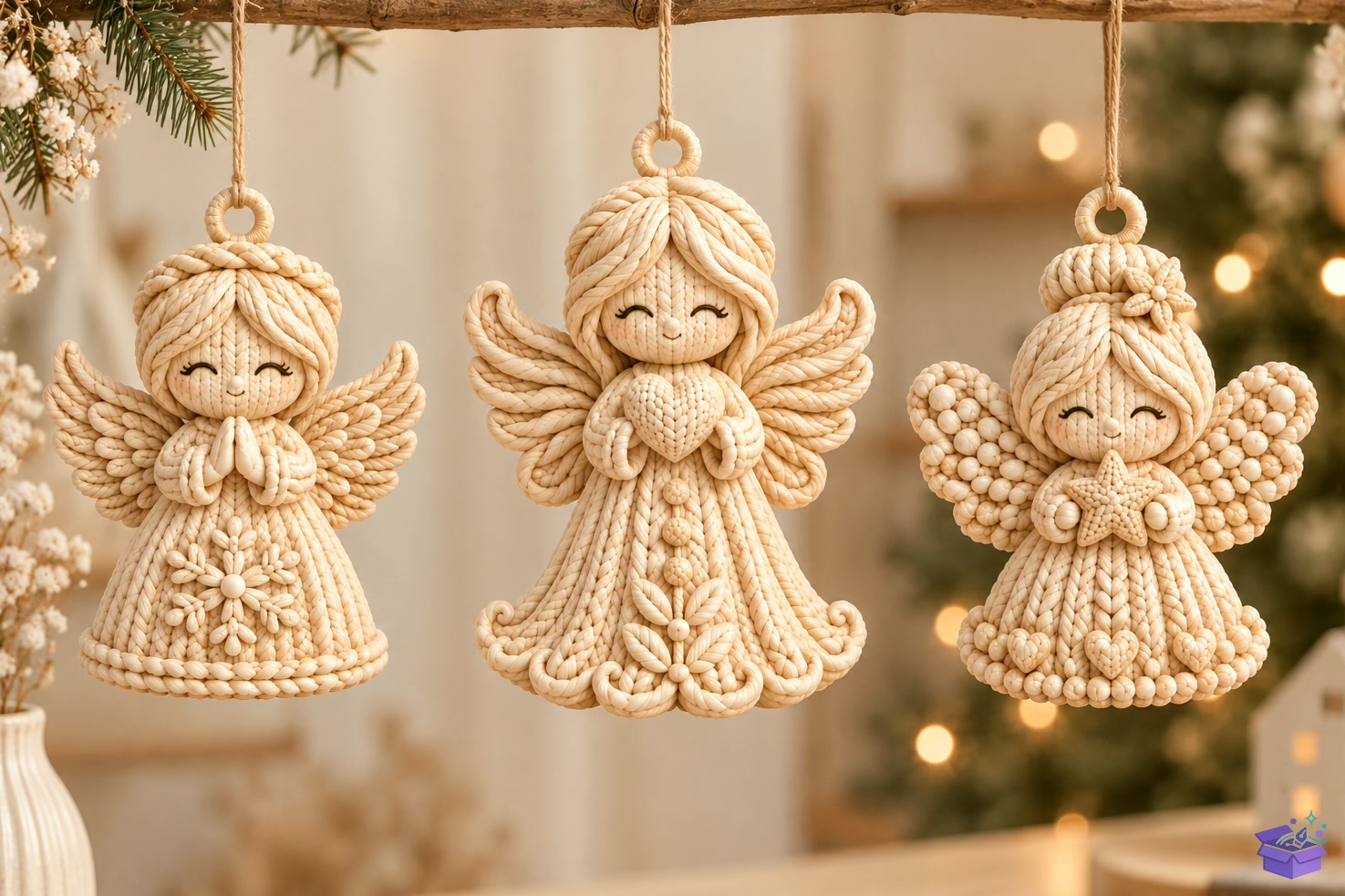 3D Baskı STL Knitted Angel Figurines - 3D Baskı ve Model Dosyası (STL, OBJ, 3MF) önizleme 2