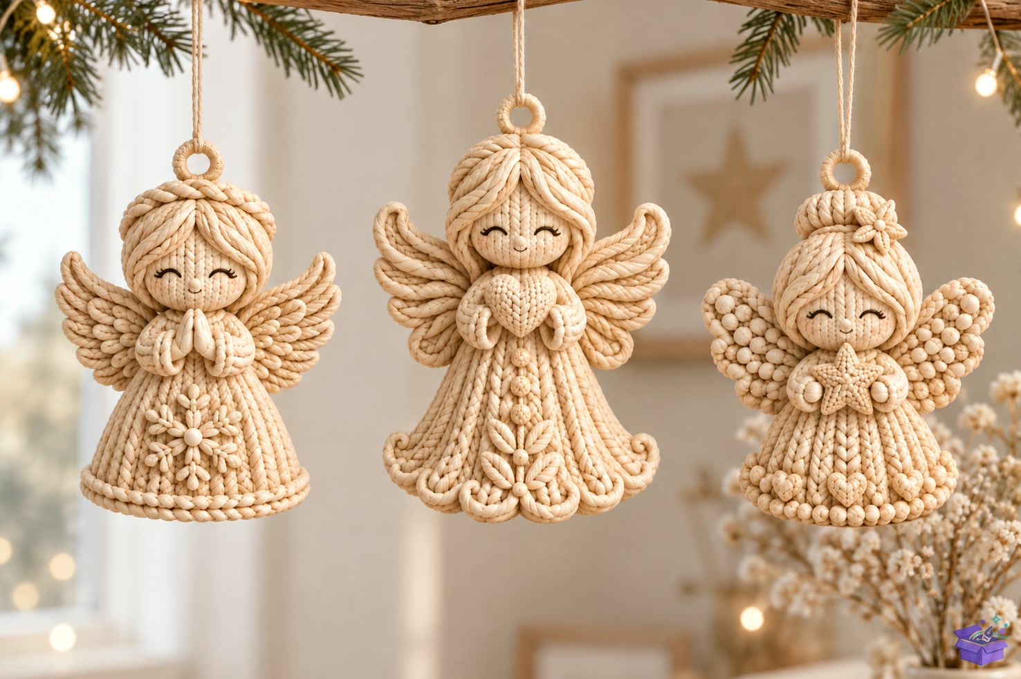 3D Baskı STL Knitted Angel Figurines - 3D Baskı ve Model Dosyası (STL, OBJ, 3MF) önizleme 4
