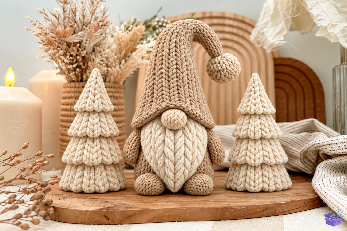 Knitted Yılbaşı Gnome Trees STL - 3D Baskı ve Model Dosyası (STL, OBJ, 3MF) önizleme 4
