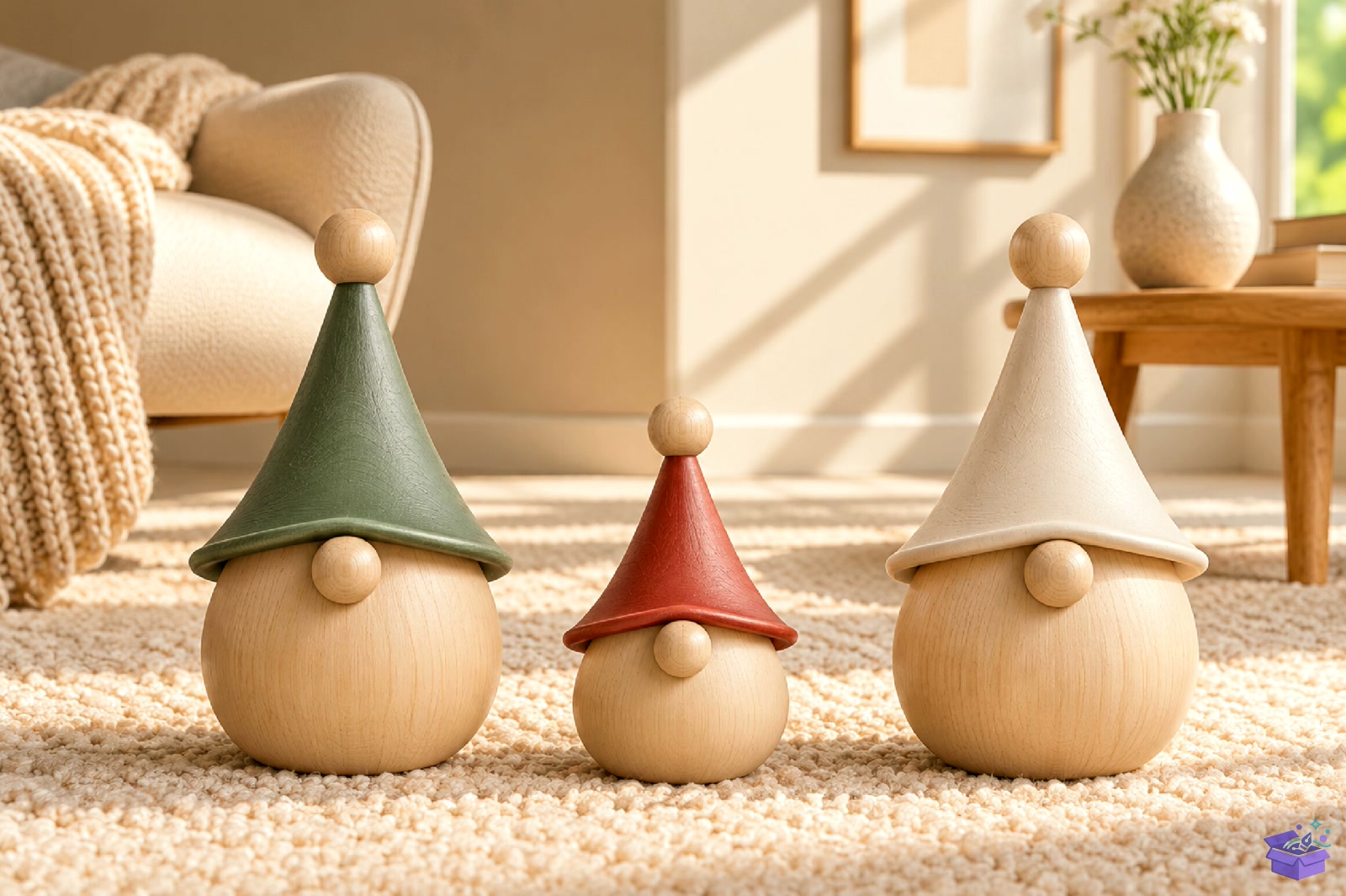 Minimalist Gnome Yılbaşı Decor STL - 3D Baskı ve Model Dosyası (STL, OBJ, 3MF) önizleme 2