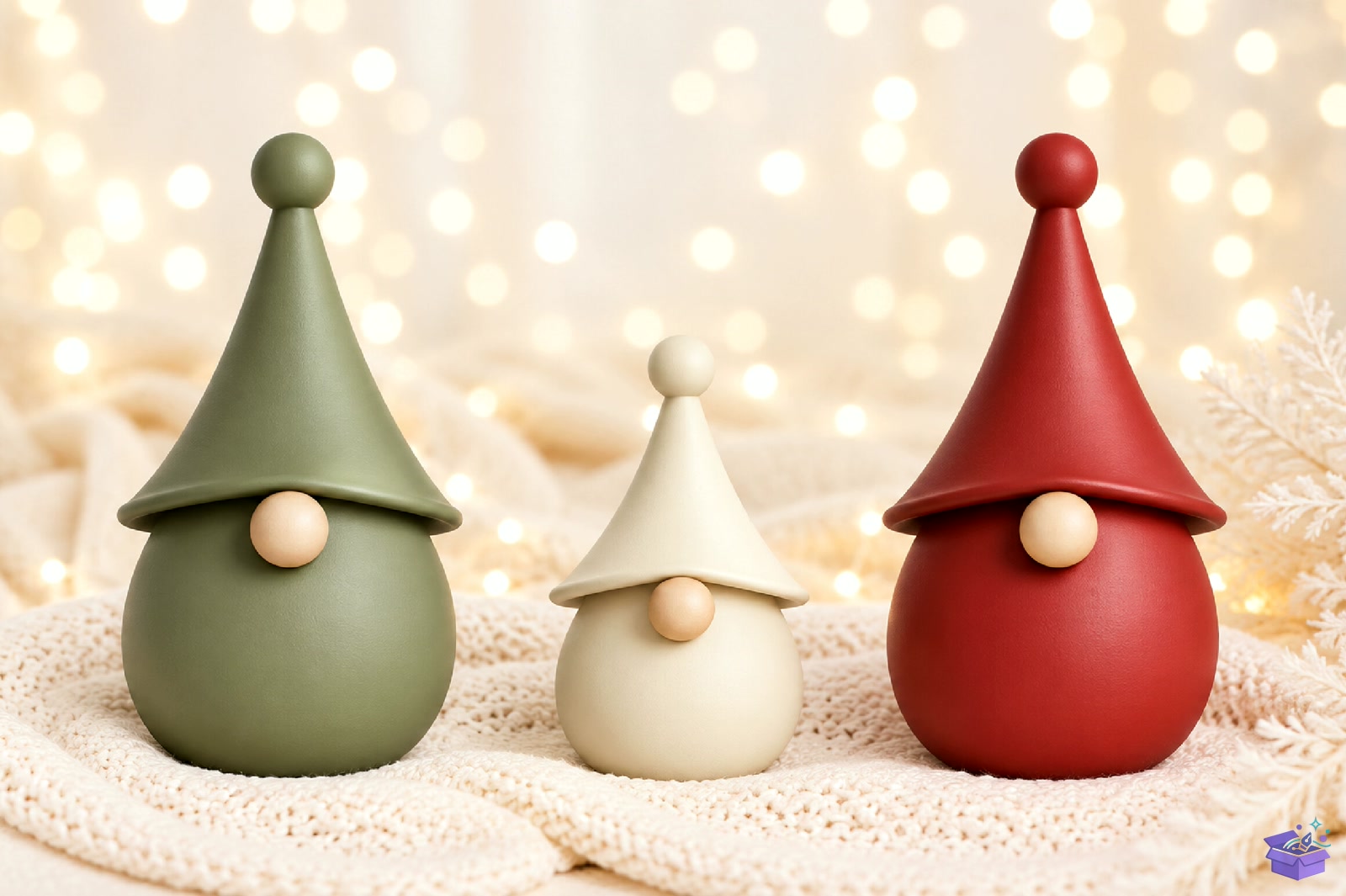 Minimalist Gnome Yılbaşı Decor STL - 3D Baskı ve Model Dosyası (STL, OBJ, 3MF) önizleme 5