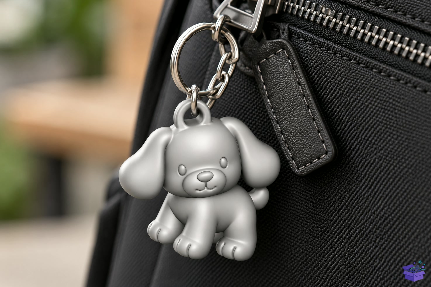 Cute Puppy Anahtarlık 3D Baskı STL File - 3D Baskı ve Model Dosyası (STL, OBJ, 3MF) önizleme 2