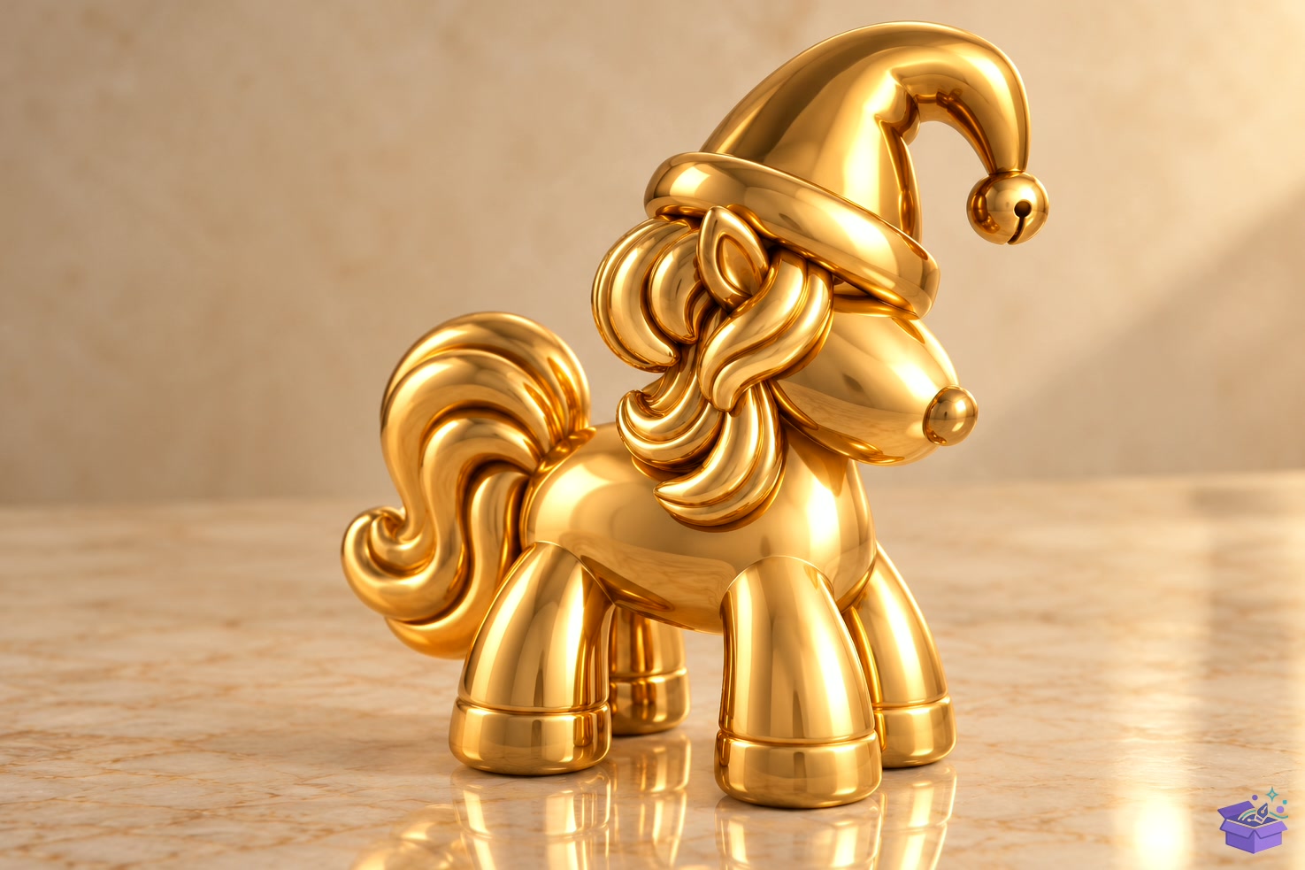 3D STL Yılbaşı Pony Figurine - 3D Baskı ve Model Dosyası (STL, OBJ, 3MF) önizleme 4