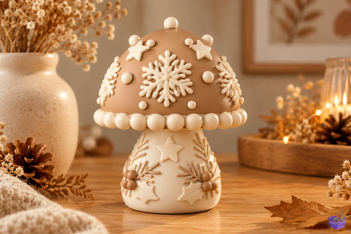 3D STL Yılbaşı Mushroom Figurine - 3D Baskı ve Model Dosyası (STL, OBJ, 3MF) önizleme 5