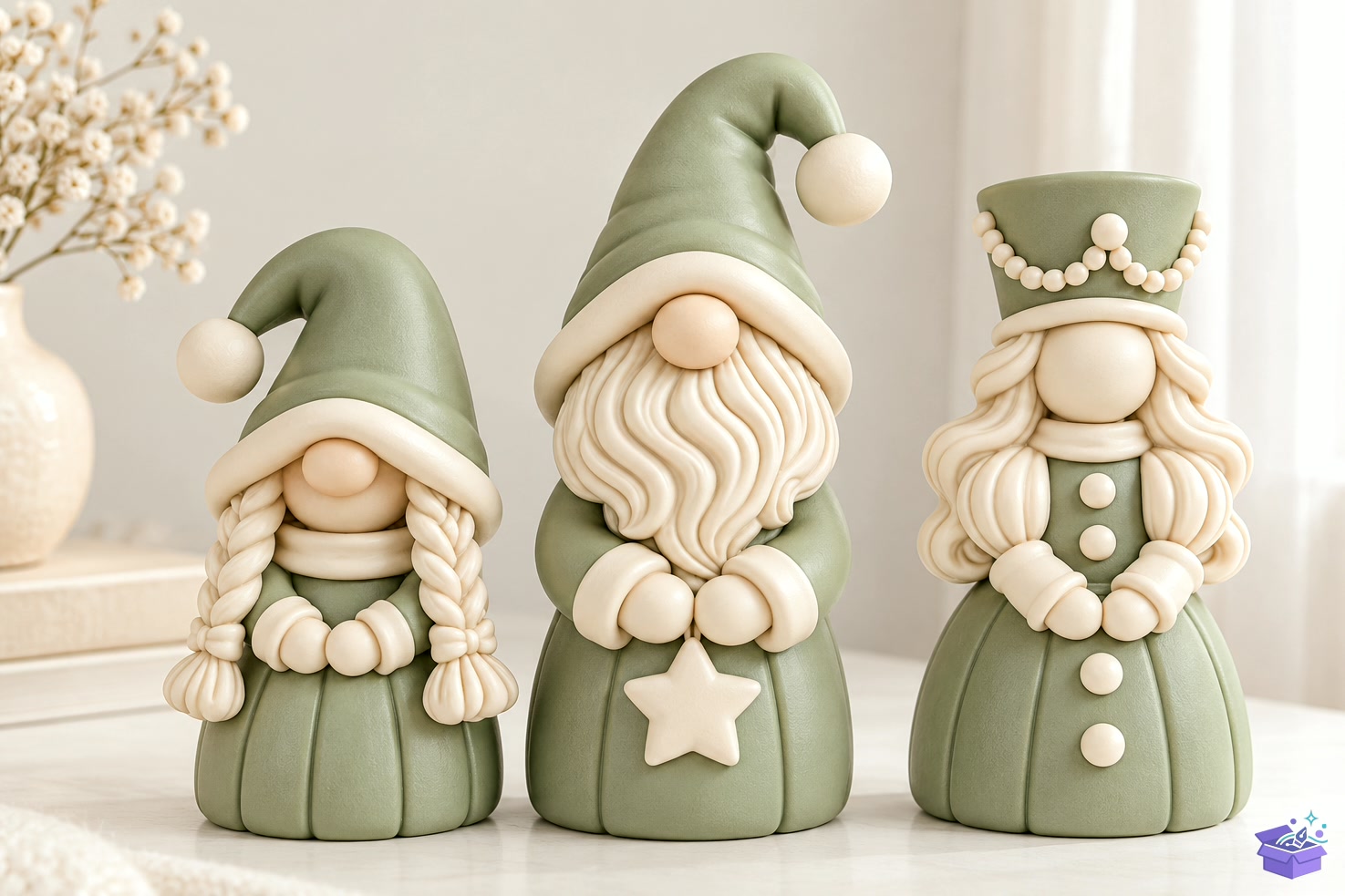 3D STL Yılbaşı Gnome Family - 3D Baskı ve Model Dosyası (STL, OBJ, 3MF) önizleme 2