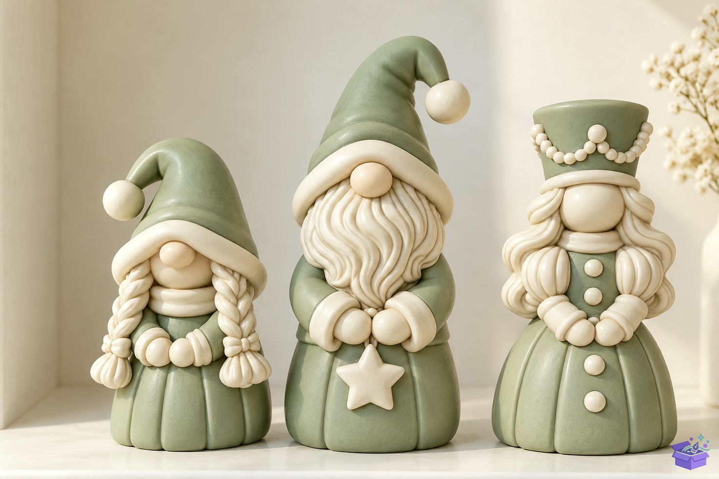 3D STL Yılbaşı Gnome Family - 3D Baskı ve Model Dosyası (STL, OBJ, 3MF) önizleme 4