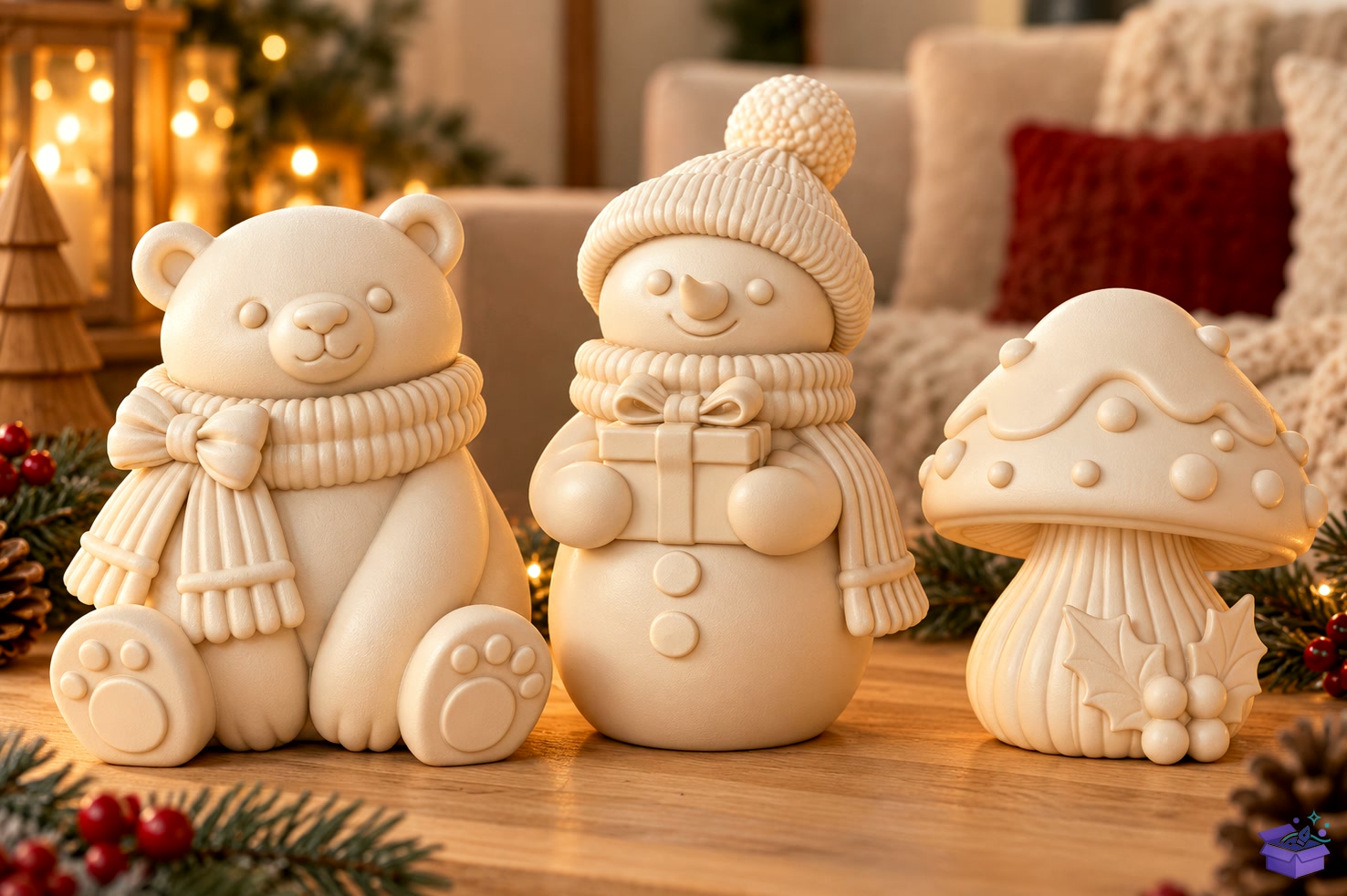 3D Baskı Cute Yılbaşı Winter Decor STL - 3D Baskı ve Model Dosyası (STL, OBJ, 3MF) önizleme 3