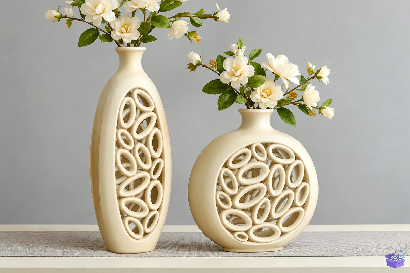 Hollow Ring Cutout Vazo Tasarımı STL - 3D Baskı ve Model Dosyası (STL, OBJ, 3MF) önizleme 4