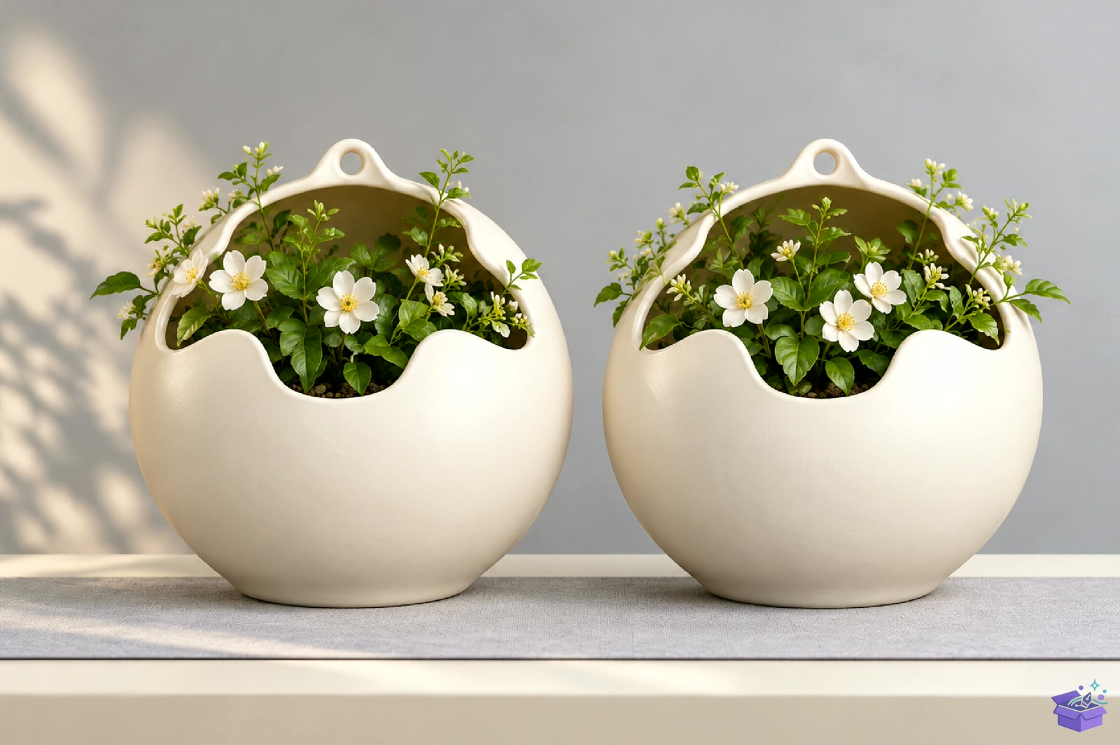 Eggshell Hanging Saksı Tasarımı - 3D Baskı ve Model Dosyası (STL, OBJ, 3MF) önizleme 2