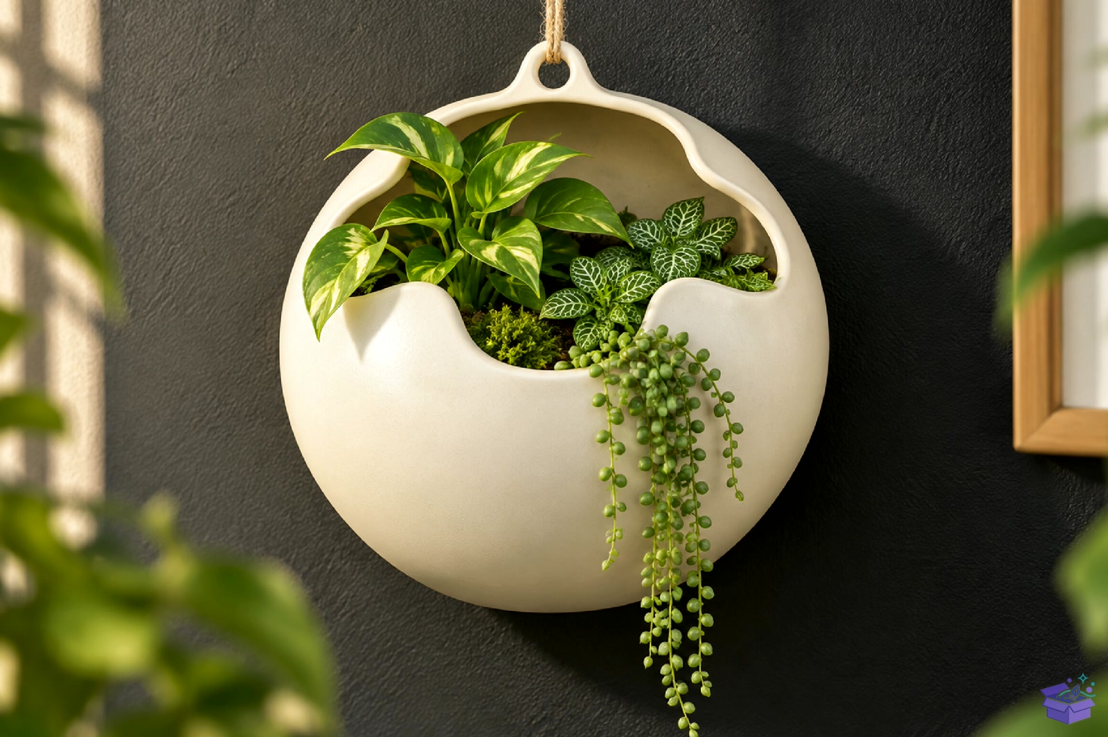 Eggshell Hanging Saksı Tasarımı - 3D Baskı ve Model Dosyası (STL, OBJ, 3MF) önizleme 3