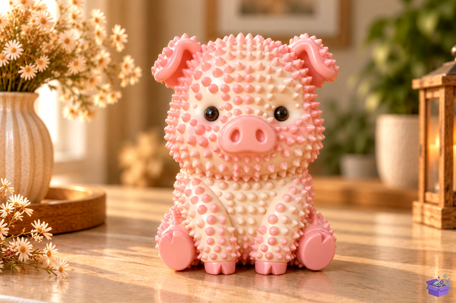 Cute Pig STL Figurine - 3D Baskı ve Model Dosyası (STL, OBJ, 3MF) önizleme 2