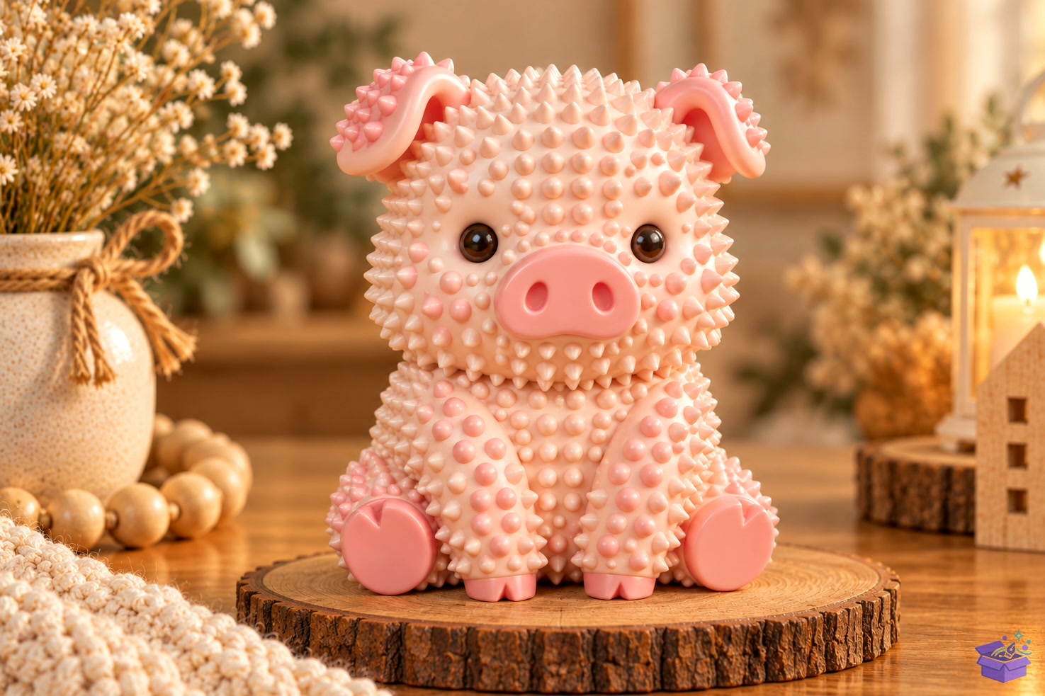 Cute Pig STL Figurine - 3D Baskı ve Model Dosyası (STL, OBJ, 3MF) önizleme 3