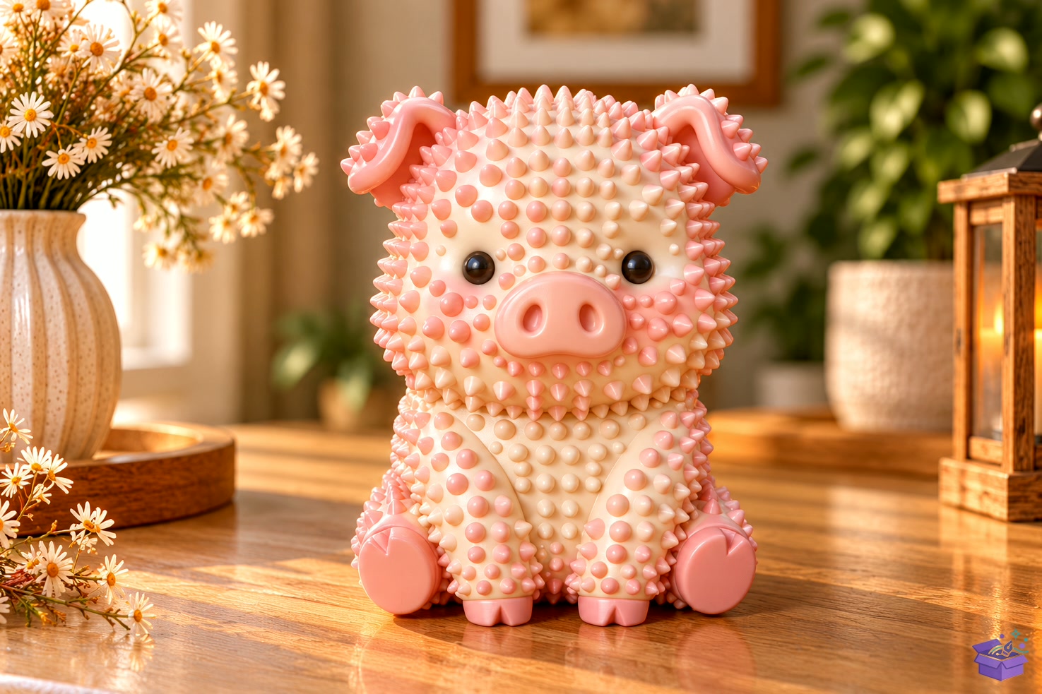 Cute Pig STL Figurine - 3D Baskı ve Model Dosyası (STL, OBJ, 3MF) önizleme 5