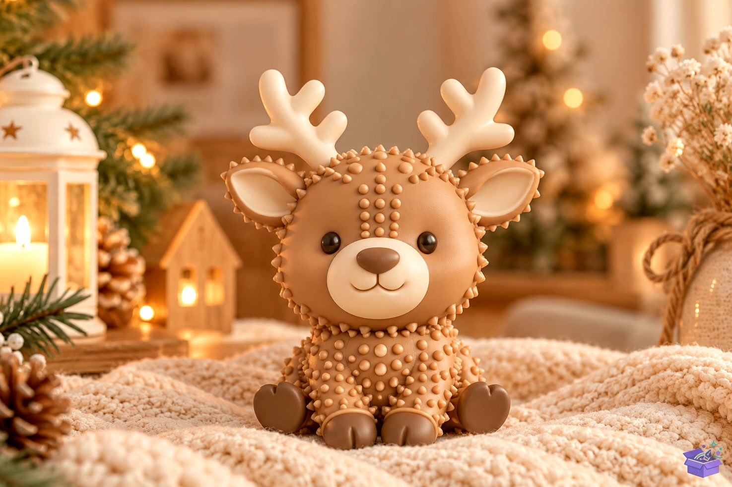 Cute Yılbaşı Ren Geyiği STL - 3D Baskı ve Model Dosyası (STL, OBJ, 3MF) önizleme 2