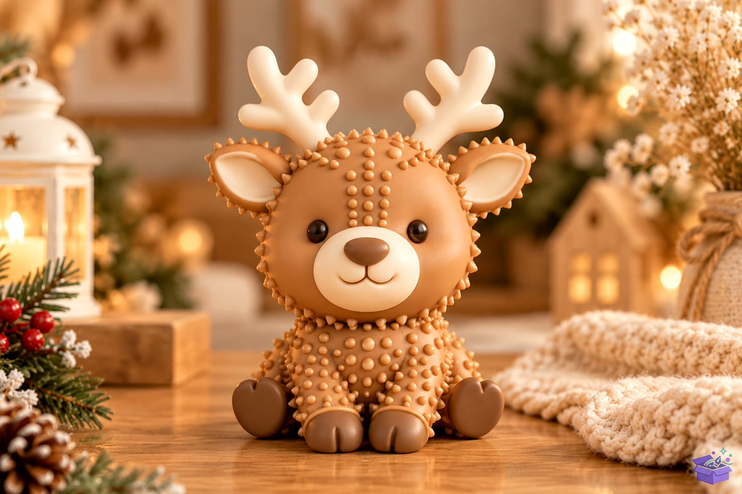 Cute Yılbaşı Ren Geyiği STL - 3D Baskı ve Model Dosyası (STL, OBJ, 3MF) önizleme 5
