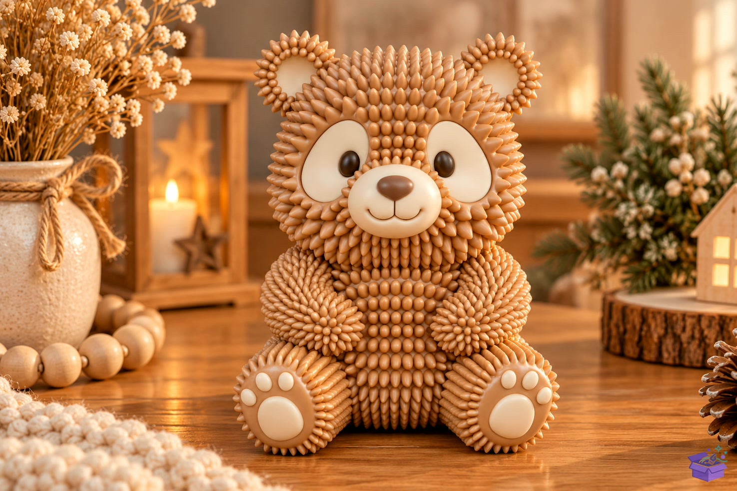 Cute Teddy Bear 3D Baskı - 3D Baskı ve Model Dosyası (STL, OBJ, 3MF) önizleme 4