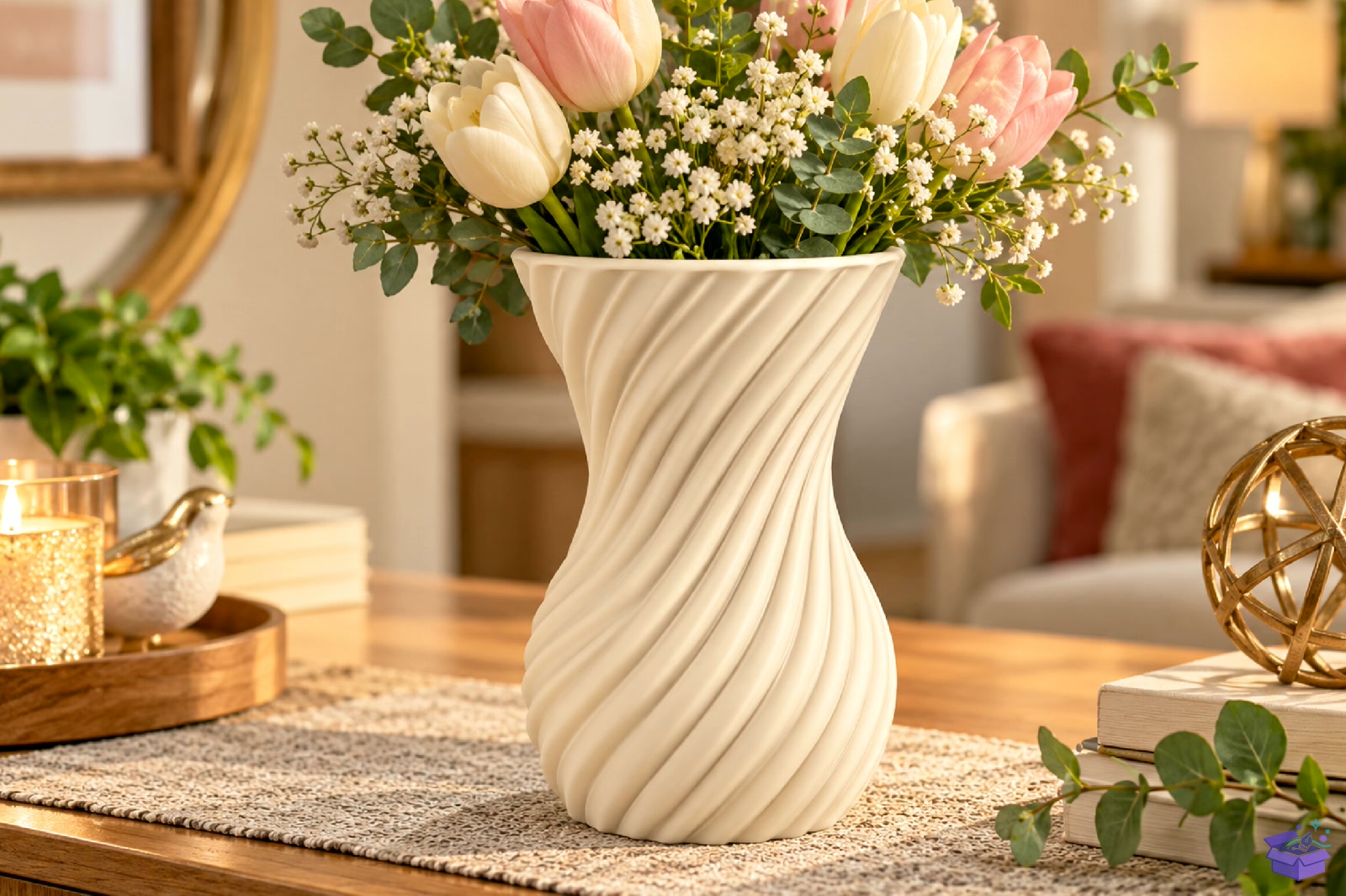 Modern Spiral Vazo Tasarımı 3D STL File - 3D Baskı ve Model Dosyası (STL, OBJ, 3MF) önizleme 3