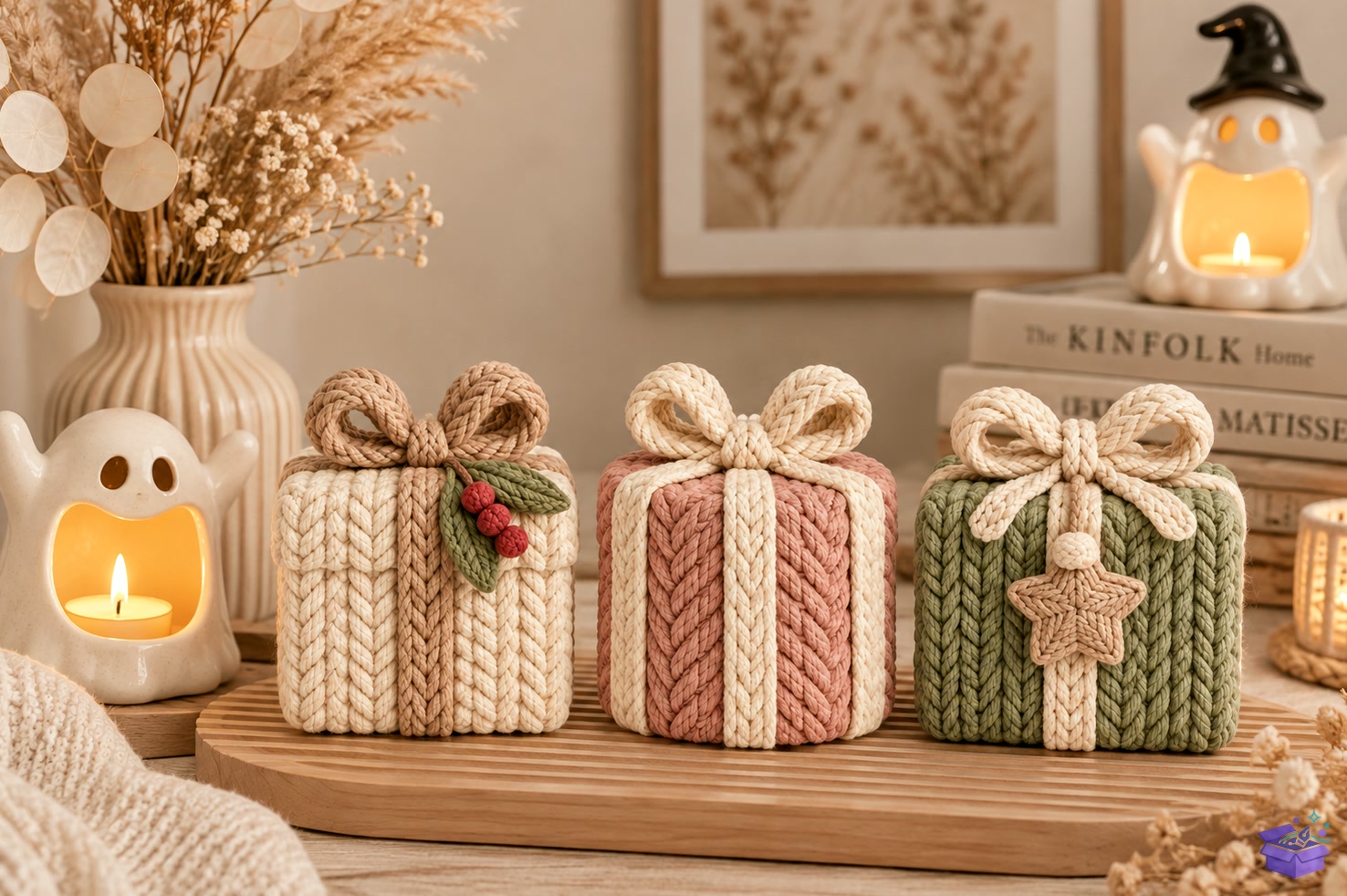 Knitted Yılbaşı Gift Kutu STL - 3D Baskı ve Model Dosyası (STL, OBJ, 3MF) önizleme 5