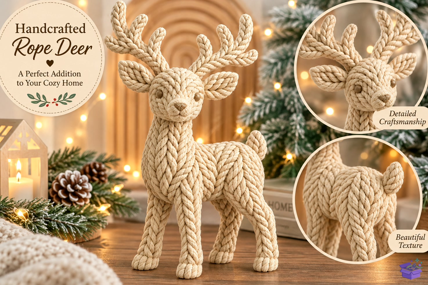 STL 3D Baskı File Including a Reindee - 3D Baskı ve Model Dosyası (STL, OBJ, 3MF) önizleme 2