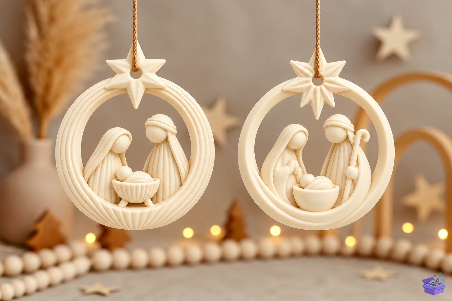 Knitted Nativity Süs STL Decor - 3D Baskı ve Model Dosyası (STL, OBJ, 3MF) önizleme 2