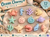 Okyanus Temalı Süsler (Charm) - 3D Baskı ve Model Dosyası (STL) - detaylı önizleme 1