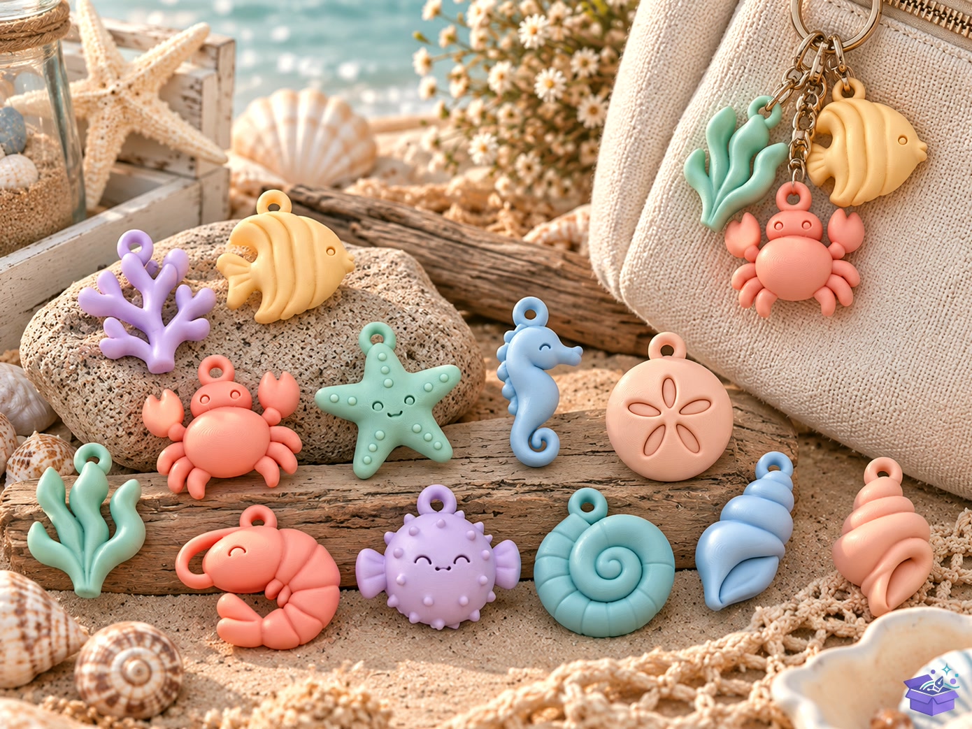 Ocean Charms STL - 3D Baskı ve Model Dosyası (STL, OBJ, 3MF) önizleme 3