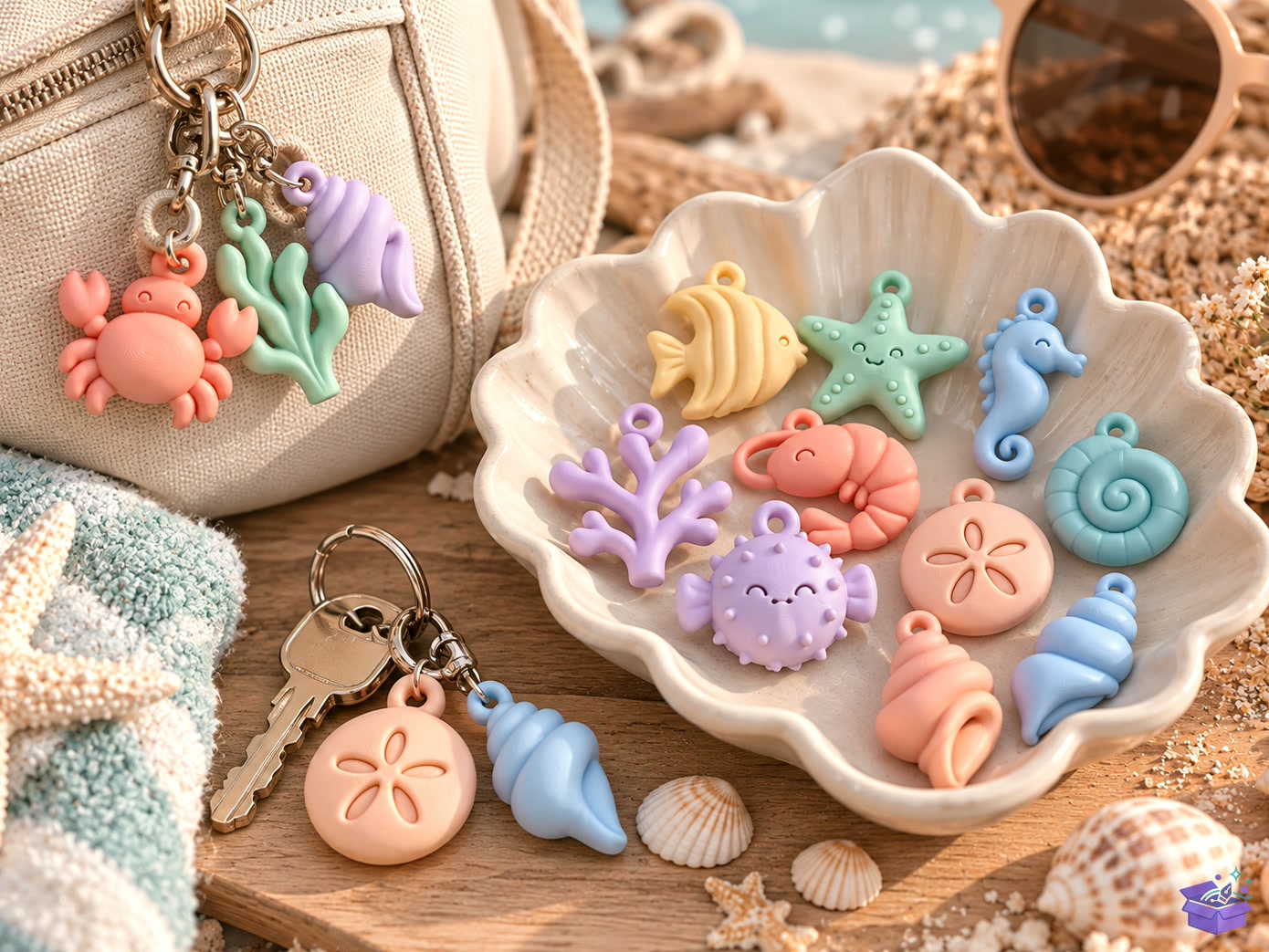 Ocean Charms STL - 3D Baskı ve Model Dosyası (STL, OBJ, 3MF) önizleme 4