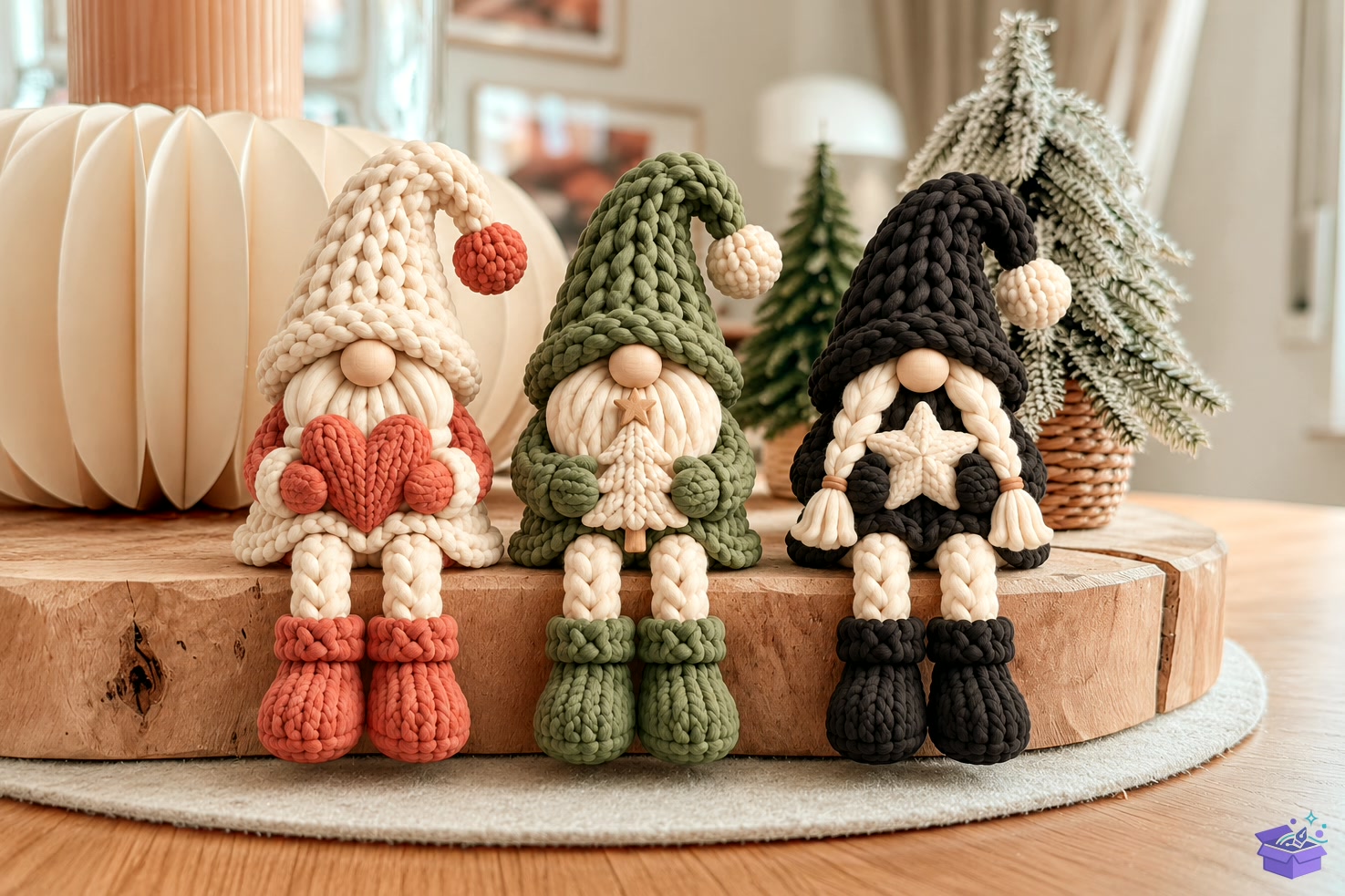 Knitted Sitting Gnome STL 3D Baskı - 3D Baskı ve Model Dosyası (STL, OBJ, 3MF) önizleme 2