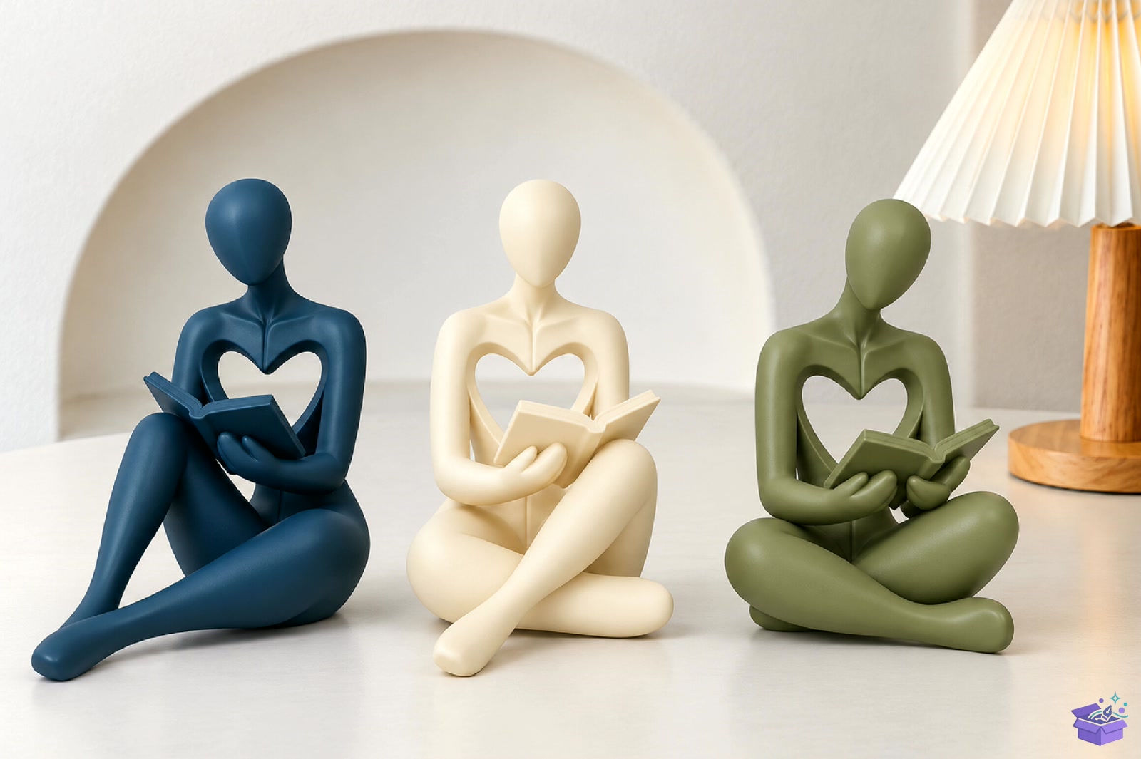 Abstract Reading Sculpture STL 3D Baskı - 3D Baskı ve Model Dosyası (STL, OBJ, 3MF) önizleme 2
