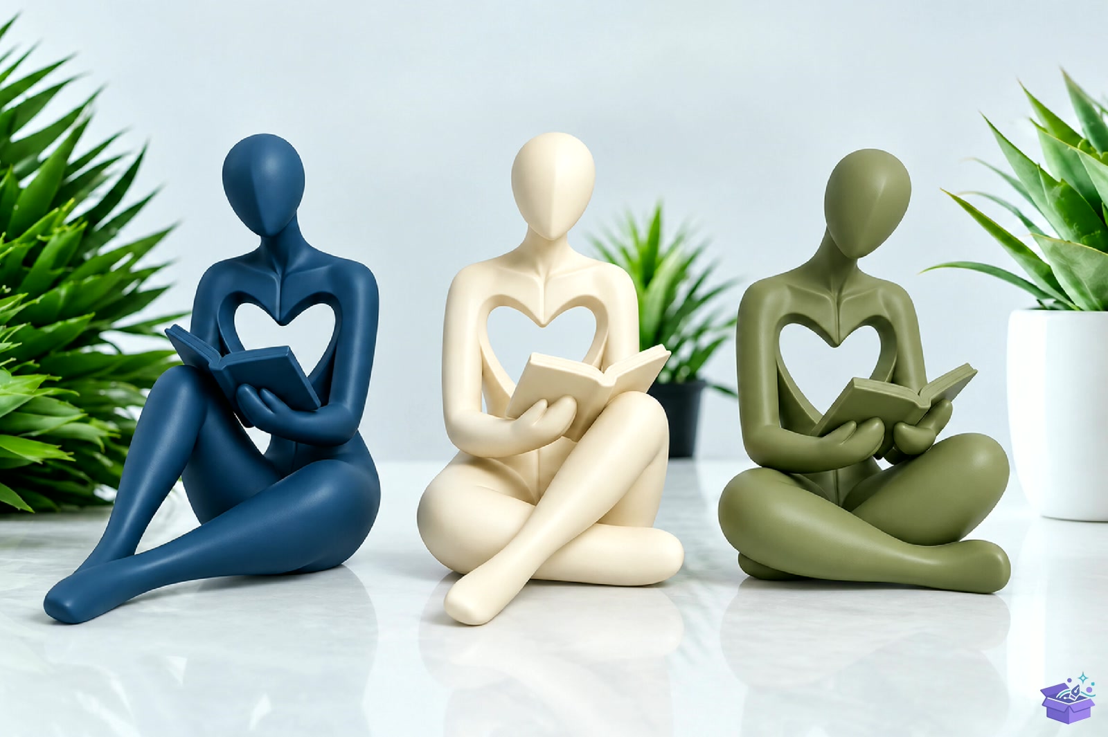 Abstract Reading Sculpture STL 3D Baskı - 3D Baskı ve Model Dosyası (STL, OBJ, 3MF) önizleme 3