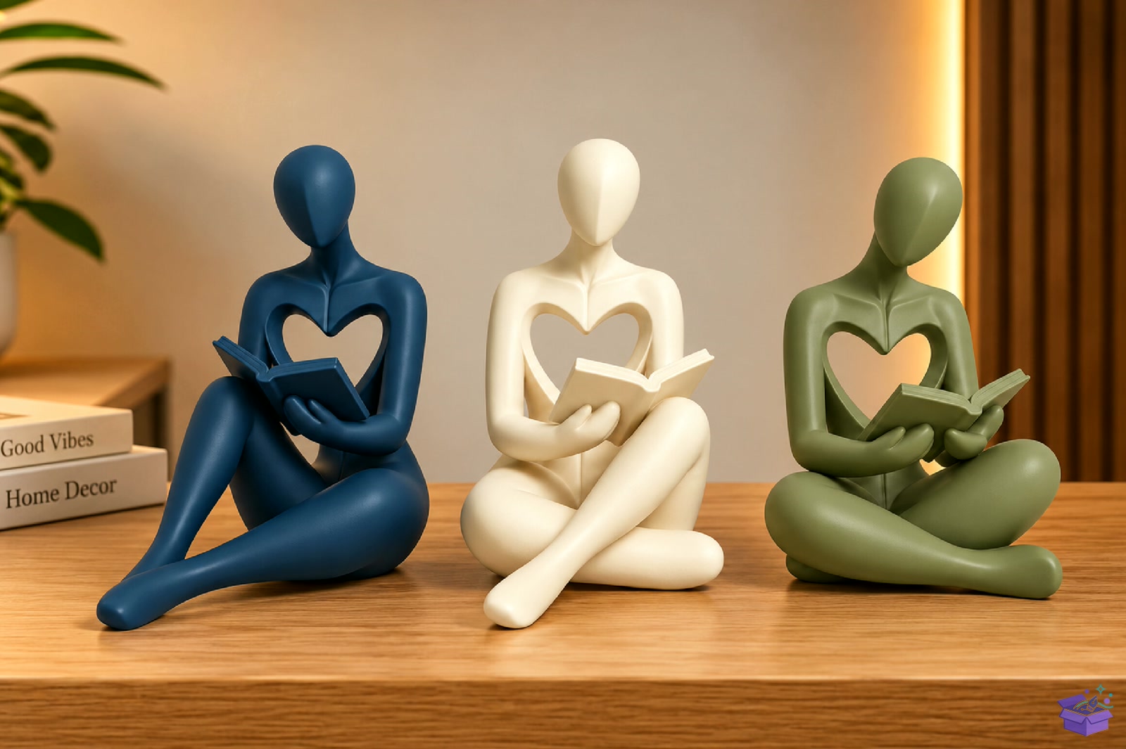 Abstract Reading Sculpture STL 3D Baskı - 3D Baskı ve Model Dosyası (STL, OBJ, 3MF) önizleme 5