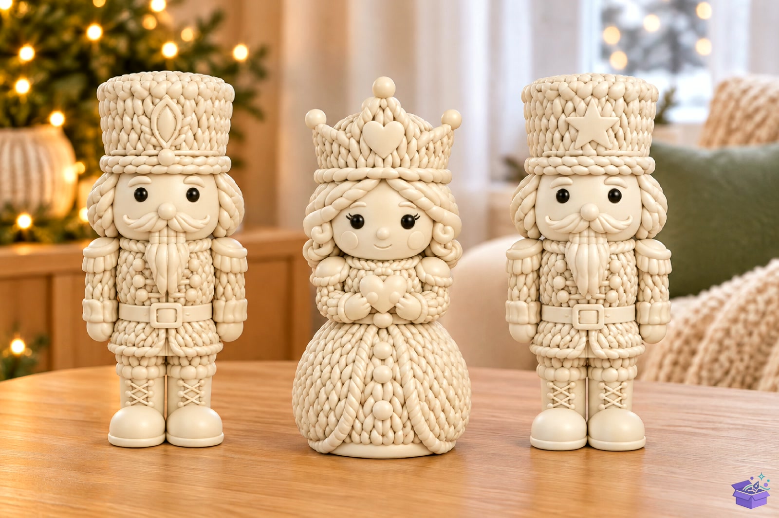 Knitted Nutcracker Yılbaşı Decor - 3D Baskı ve Model Dosyası (STL, OBJ, 3MF) önizleme 3