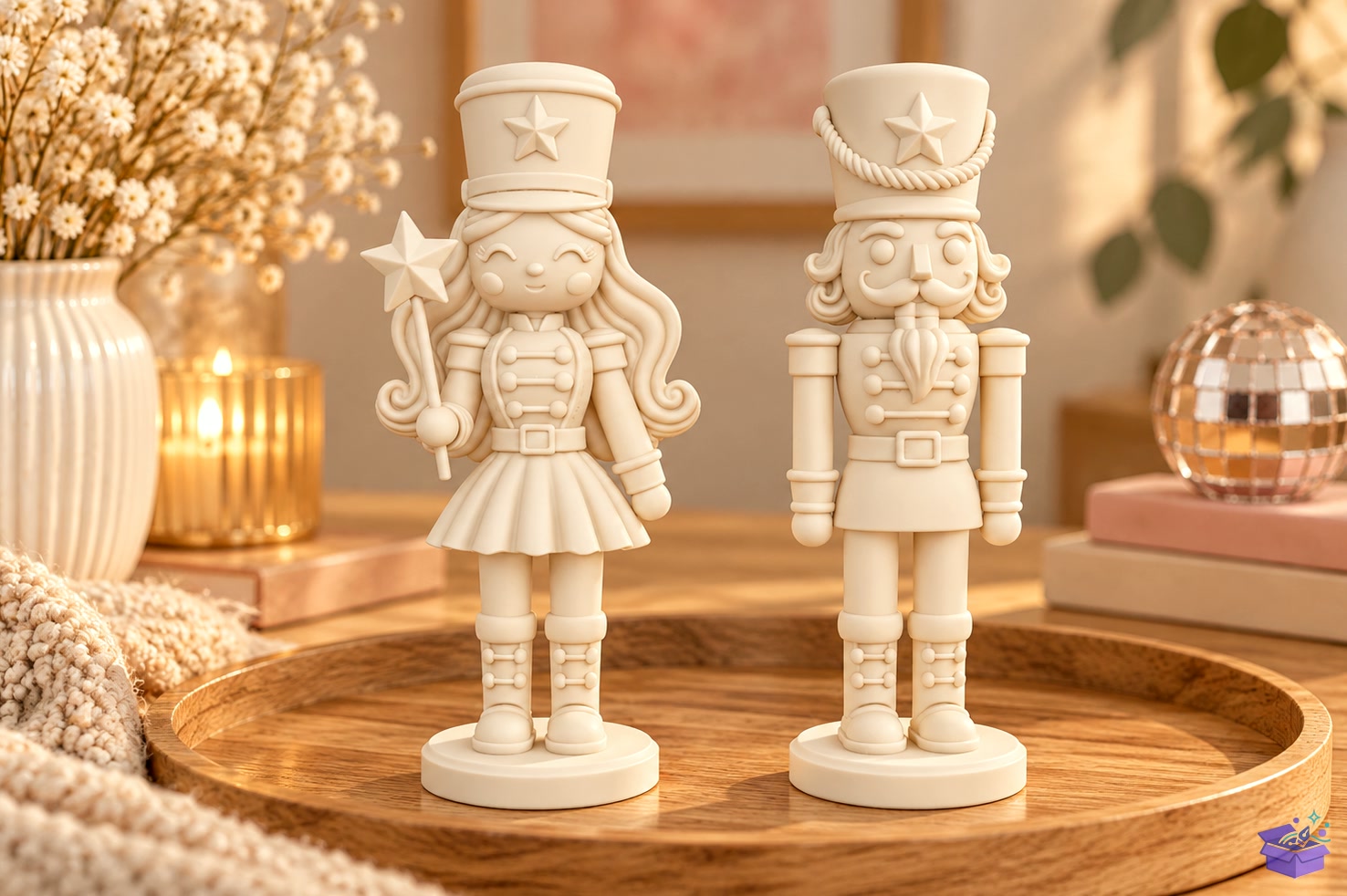 Yılbaşı Nutcracker Duo 3D Baskı - 3D Baskı ve Model Dosyası (STL, OBJ, 3MF) önizleme 4
