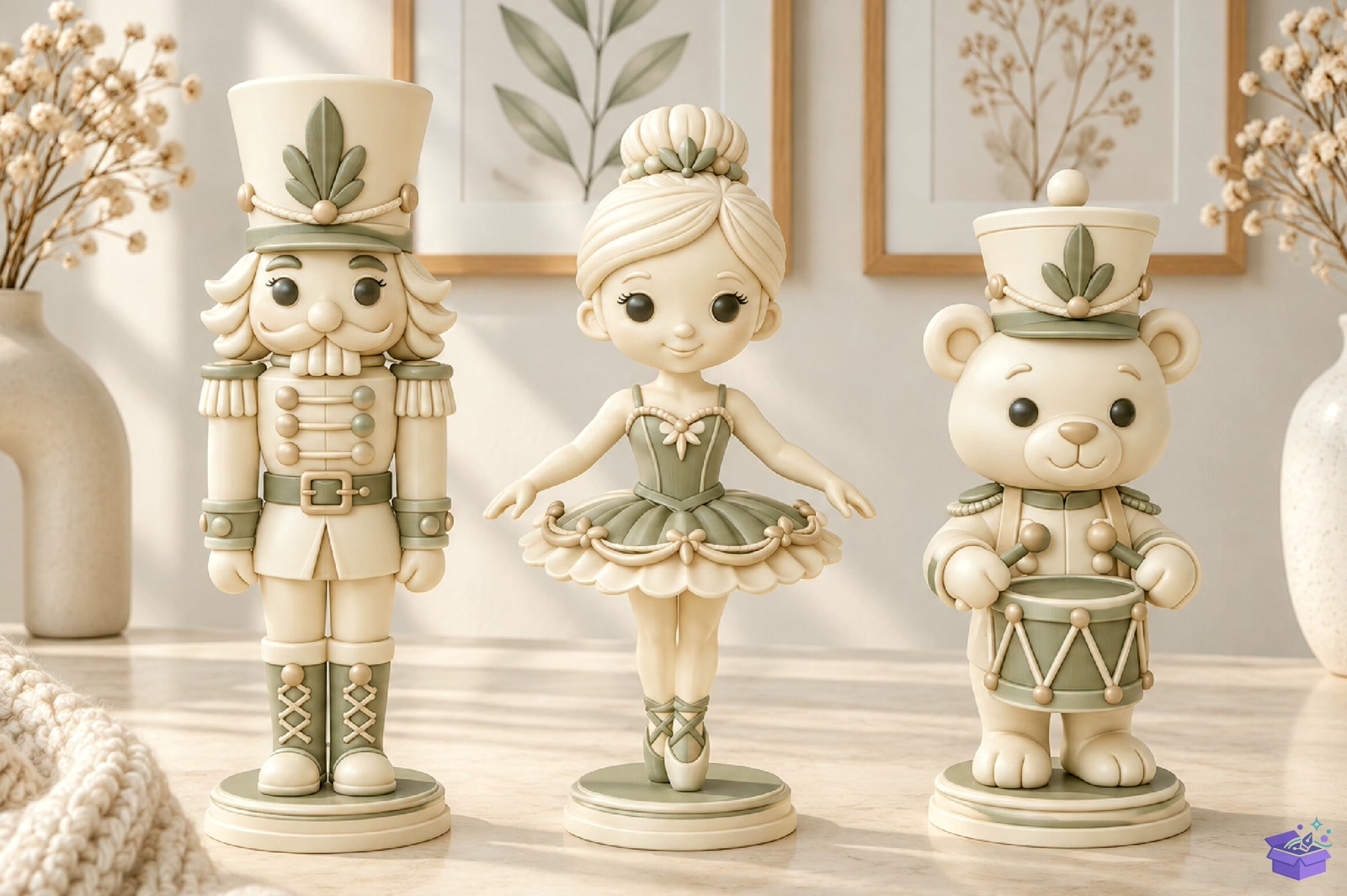 Nutcracker Ballerina Teddy Bear 3D STL - 3D Baskı ve Model Dosyası (STL, OBJ, 3MF) önizleme 2