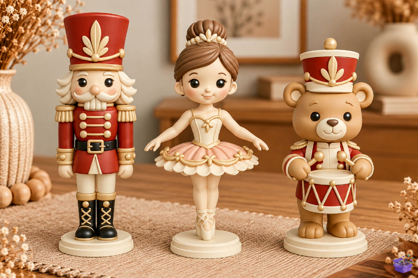 Nutcracker Ballerina Teddy Bear 3D STL - 3D Baskı ve Model Dosyası (STL, OBJ, 3MF) önizleme 4