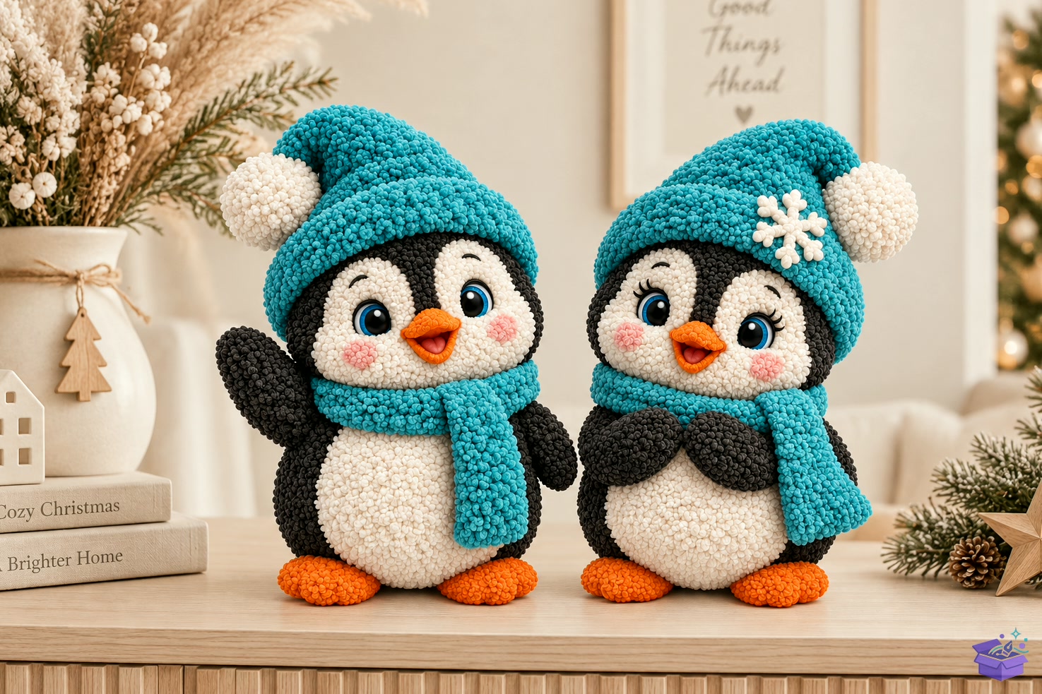 3D Baskı STL Knitted Penguin Duo Christ - 3D Baskı ve Model Dosyası (STL, OBJ, 3MF) önizleme 4