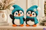 Örgü Görünümlü Penguen İkilisi - 3D Baskı ve Model Dosyası (STL) - detaylı önizleme 4